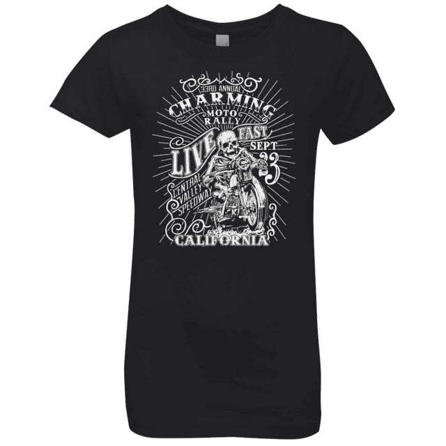 T-Shirts Black / YXS Charming Moto Rally Girls Premium T-Shirt