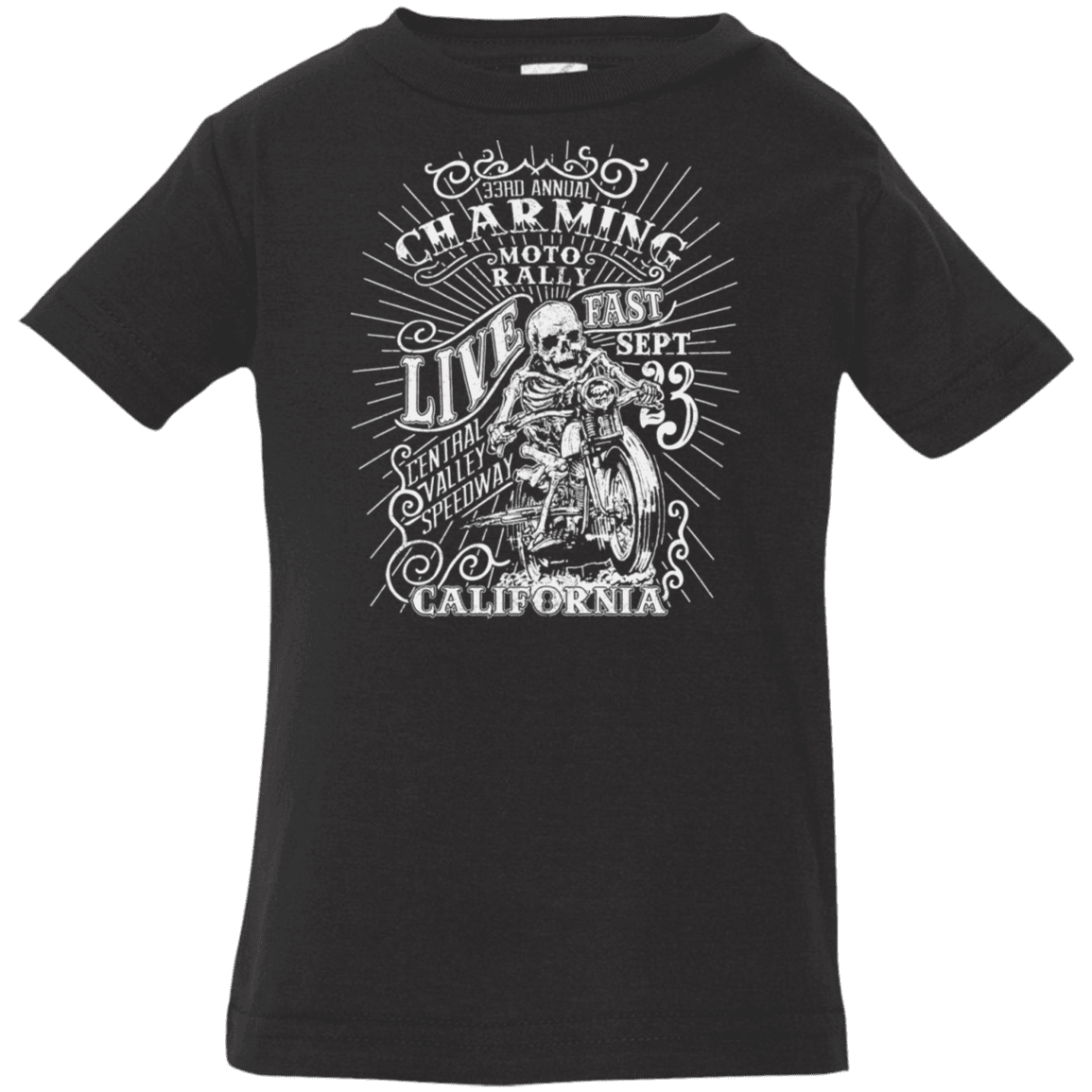 T-Shirts Black / 6 Months Charming Moto Rally Infant Premium T-Shirt