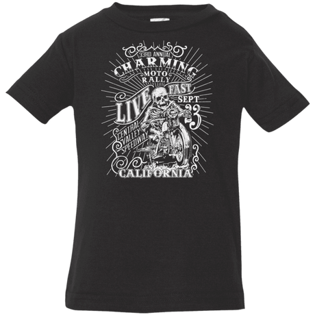T-Shirts Black / 6 Months Charming Moto Rally Infant Premium T-Shirt