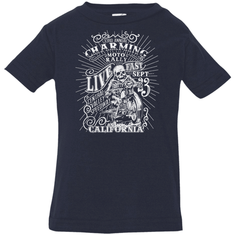 T-Shirts Navy / 6 Months Charming Moto Rally Infant Premium T-Shirt