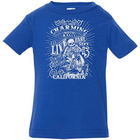 T-Shirts Royal / 6 Months Charming Moto Rally Infant Premium T-Shirt
