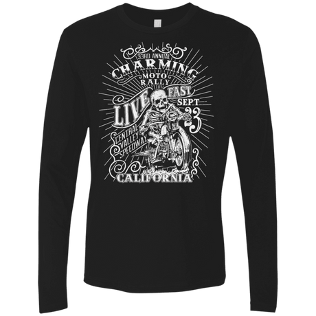 T-Shirts Black / S Charming Moto Rally Men's Premium Long Sleeve