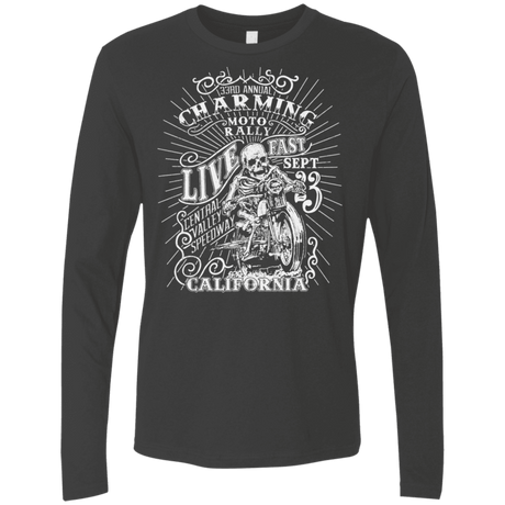 T-Shirts Heavy Metal / S Charming Moto Rally Men's Premium Long Sleeve
