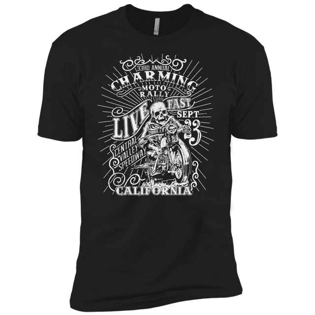 T-Shirts Black / X-Small Charming Moto Rally Men's Premium T-Shirt