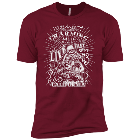 T-Shirts Cardinal / X-Small Charming Moto Rally Men's Premium T-Shirt