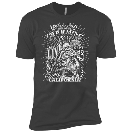 T-Shirts Heavy Metal / X-Small Charming Moto Rally Men's Premium T-Shirt