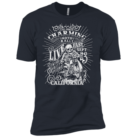 T-Shirts Indigo / X-Small Charming Moto Rally Men's Premium T-Shirt