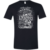 T-Shirts Black / X-Small Charming Moto Rally Men's Semi-Fitted Softstyle