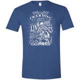 T-Shirts Heather Royal / X-Small Charming Moto Rally Men's Semi-Fitted Softstyle