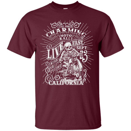 T-Shirts Maroon / S Charming Moto Rally T-Shirt