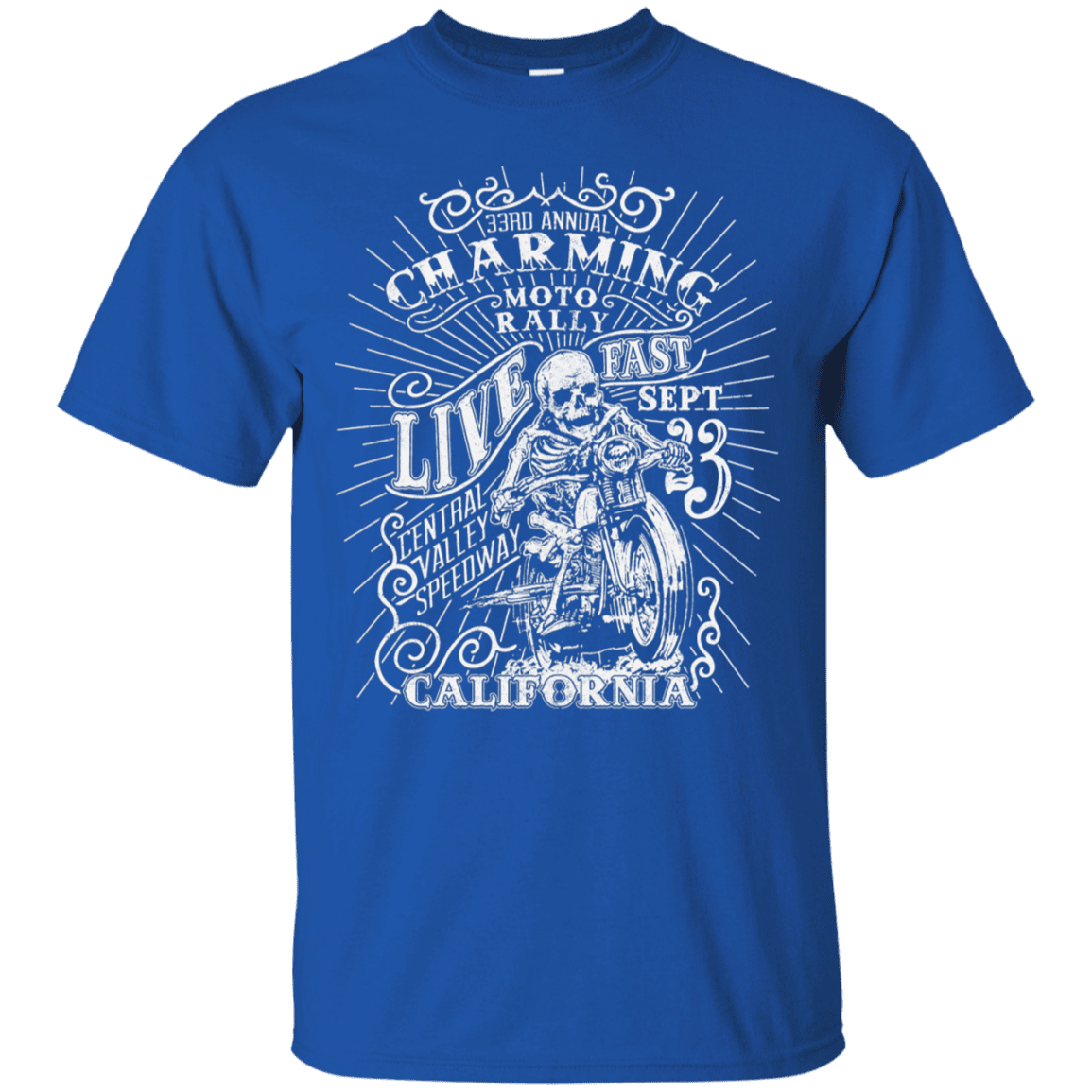 T-Shirts Royal / S Charming Moto Rally T-Shirt