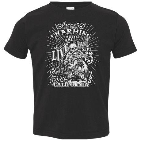 T-Shirts Black / 2T Charming Moto Rally Toddler Premium T-Shirt