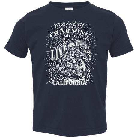 T-Shirts Navy / 2T Charming Moto Rally Toddler Premium T-Shirt