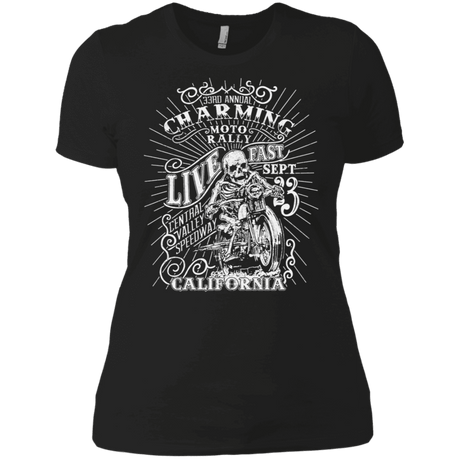 T-Shirts Black / X-Small Charming Moto Rally Women's Premium T-Shirt