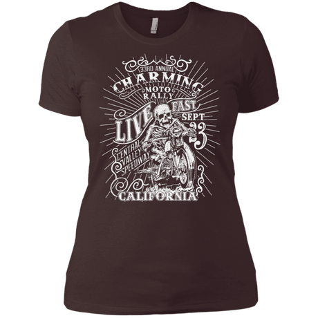 T-Shirts Dark Chocolate / X-Small Charming Moto Rally Women's Premium T-Shirt