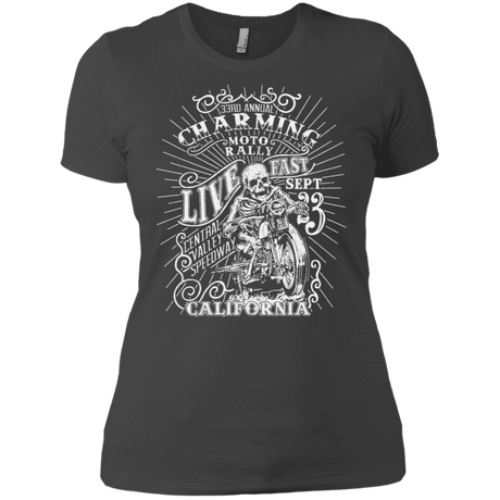 T-Shirts Heavy Metal / X-Small Charming Moto Rally Women's Premium T-Shirt
