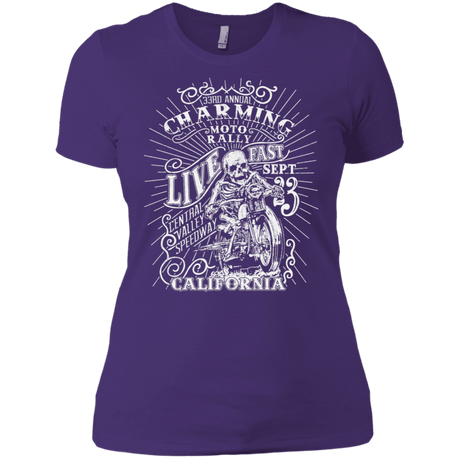 T-Shirts Purple Rush/ / X-Small Charming Moto Rally Women's Premium T-Shirt