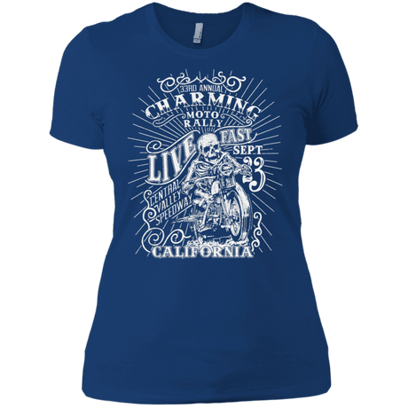 T-Shirts Royal / X-Small Charming Moto Rally Women's Premium T-Shirt