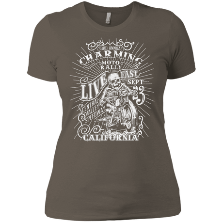 T-Shirts Warm Grey / X-Small Charming Moto Rally Women's Premium T-Shirt