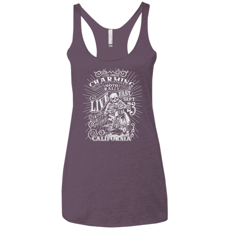 T-Shirts Vintage Purple / X-Small Charming Moto Rally Women's Triblend Racerback Tank