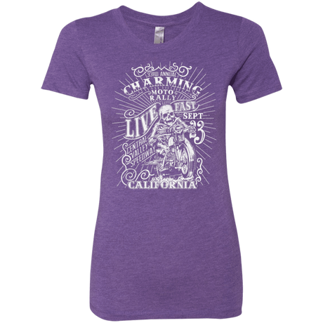 T-Shirts Purple Rush / S Charming Moto Rally Women's Triblend T-Shirt