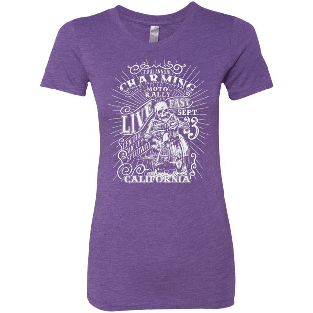 T-Shirts Purple Rush / S Charming Moto Rally Women's Triblend T-Shirt