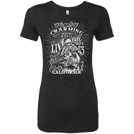 T-Shirts Vintage Black / S Charming Moto Rally Women's Triblend T-Shirt