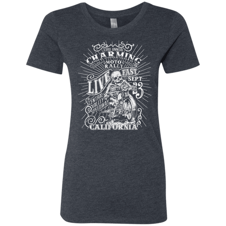 T-Shirts Vintage Navy / S Charming Moto Rally Women's Triblend T-Shirt