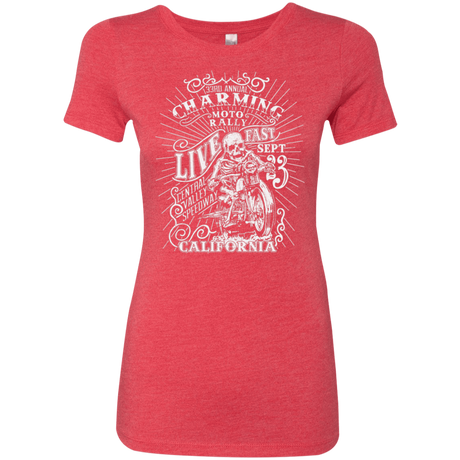 T-Shirts Vintage Red / S Charming Moto Rally Women's Triblend T-Shirt