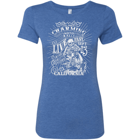 T-Shirts Vintage Royal / S Charming Moto Rally Women's Triblend T-Shirt