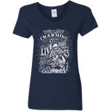 T-Shirts Navy / S Charming Moto Rally Women's V-Neck T-Shirt