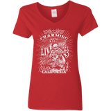 T-Shirts Red / S Charming Moto Rally Women's V-Neck T-Shirt