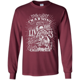 T-Shirts Maroon / YS Charming Moto Rally Youth Long Sleeve T-Shirt