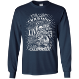 T-Shirts Navy / YS Charming Moto Rally Youth Long Sleeve T-Shirt