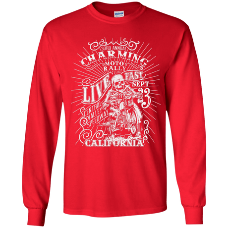 T-Shirts Red / YS Charming Moto Rally Youth Long Sleeve T-Shirt