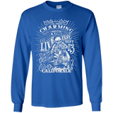 T-Shirts Royal / YS Charming Moto Rally Youth Long Sleeve T-Shirt