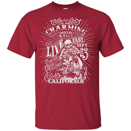 T-Shirts Cardinal / YXS Charming Moto Rally Youth T-Shirt