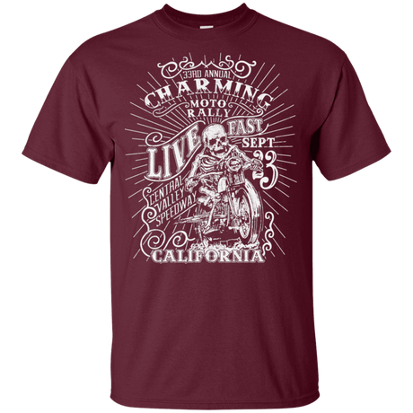 T-Shirts Maroon / YXS Charming Moto Rally Youth T-Shirt