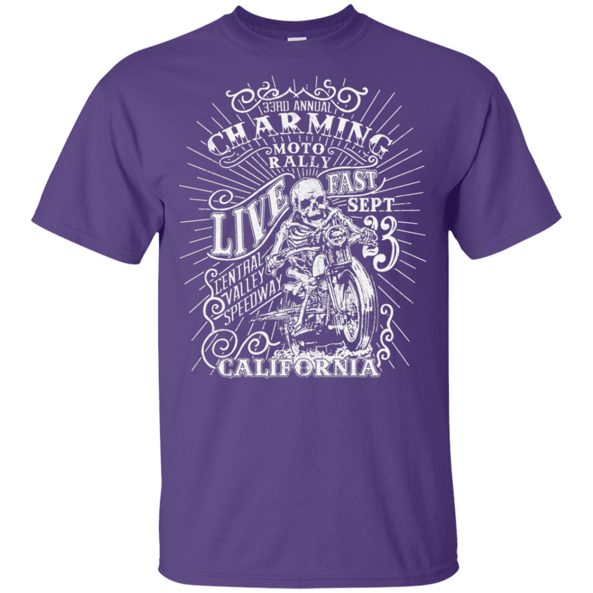 T-Shirts Purple / YXS Charming Moto Rally Youth T-Shirt