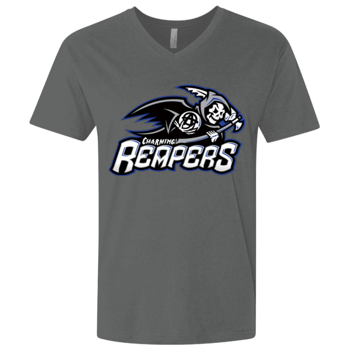 T-Shirts Heavy Metal / X-Small Charming Reapers Men's Premium V-Neck