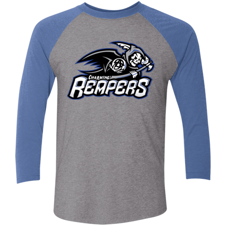 T-Shirts Premium Heather/ Vintage Royal / X-Small Charming Reapers Triblend 3/4 Sleeve