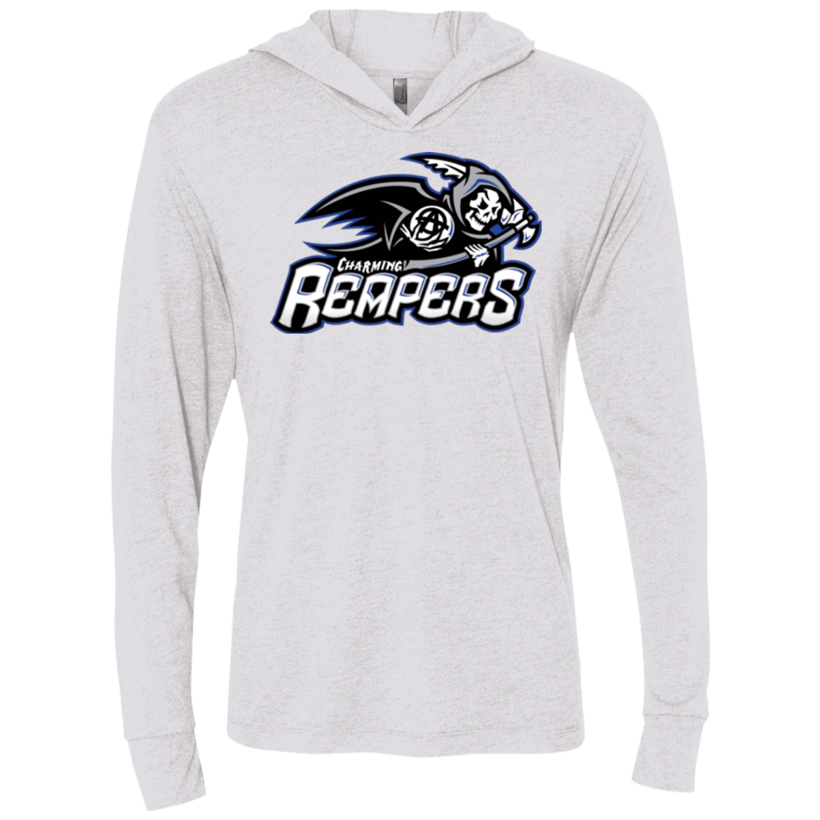 T-Shirts Heather White / X-Small Charming Reapers Triblend Long Sleeve Hoodie Tee