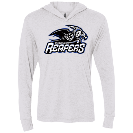 T-Shirts Heather White / X-Small Charming Reapers Triblend Long Sleeve Hoodie Tee