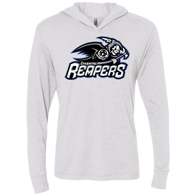 T-Shirts Heather White / X-Small Charming Reapers Triblend Long Sleeve Hoodie Tee