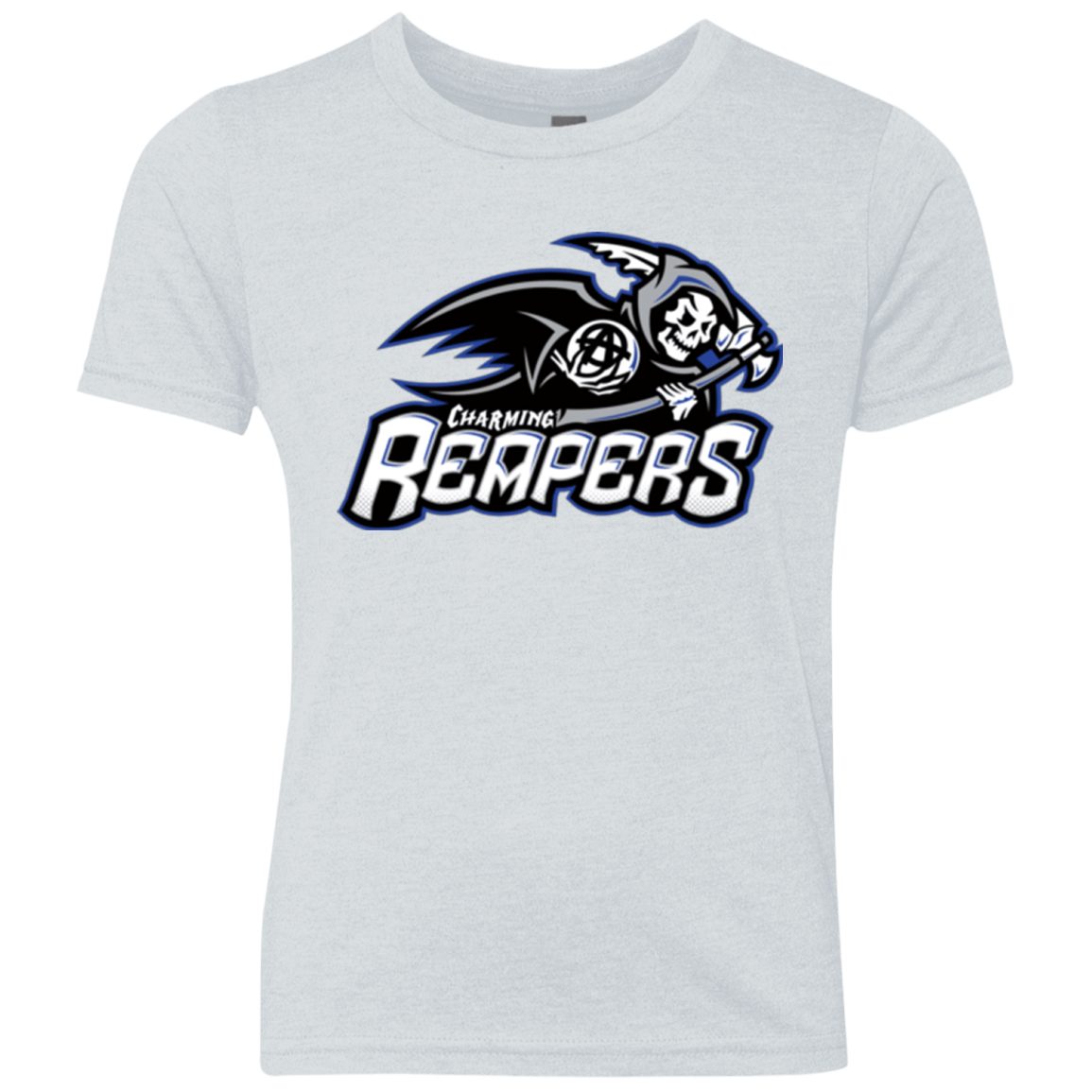 T-Shirts Heather White / YXS Charming Reapers Youth Triblend T-Shirt