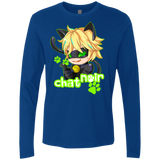 T-Shirts Royal / Small Chat Noir Men's Premium Long Sleeve