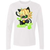 T-Shirts White / Small Chat Noir Men's Premium Long Sleeve