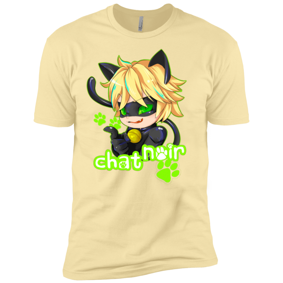 T-Shirts Banana Cream / X-Small Chat Noir Men's Premium T-Shirt