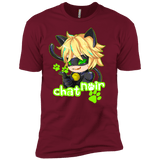 T-Shirts Cardinal / X-Small Chat Noir Men's Premium T-Shirt