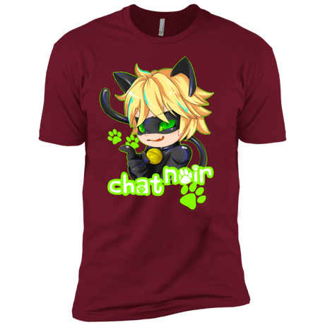 T-Shirts Cardinal / X-Small Chat Noir Men's Premium T-Shirt